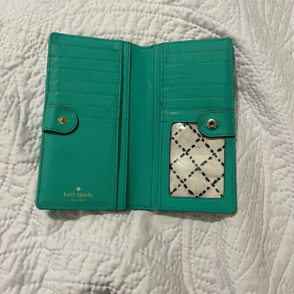 Teal Kate Spade Wallet